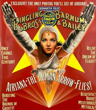 Ringling Brothers And Barnum Bailey Circus 1996 Program Ariana The Human Arrow