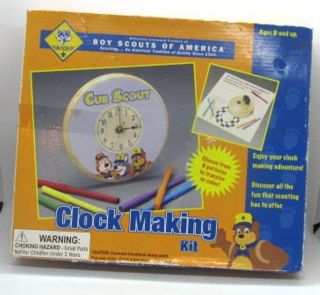 Cub Scouts Boy Scouts Of America Bsa Clock Making Kit For Ages 8,
