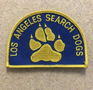 Los Angeles County Ca Search Dogs Sar Sheriff Patch