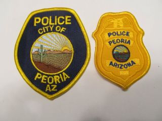 Arizona Peoria Police Patch Set