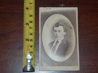 Cabinet Photo Rare Old Vintage St Catharines F A Baker Young Man