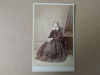 Cdv Carte De Visite Of A Lady By J W Margetts Of Kingsland Road N.  E