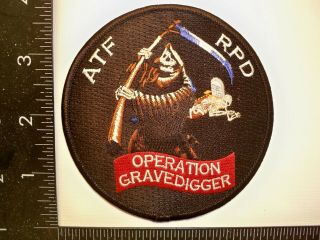 Federal Atf Op Grave Digger Patch Nysp Mcso Rochester Ny Police Gang Gun Tf Gman