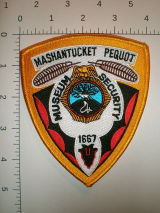 Ct Connecticut Mashantucket Pequot Indian Museum Security Tribal Police Patch