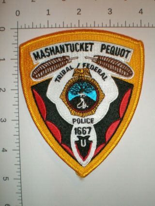 Ct Connecticut Mashantucket Pequot Indian Tribe Federal Tribal Police Bia Patch
