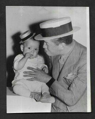 Press Photograph 1933 Actor Maurice Chevalier & Leroy Weinbrerrer 1160