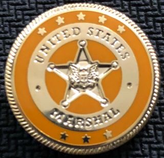 Usms - Us Marshals Service Color - Of - The - Day 53rd District Ny Orange Lapel Pin