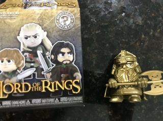 Funko Lord Of The Rings Gold Gimli Mystery Mini 1/12 Barnes And Noble Exclusive