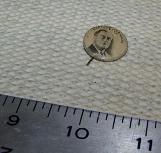 Vtg 1932 Friends of FRANKLIN ROOSEVELT President Litho Pin FDR 1st Button 1930s 3