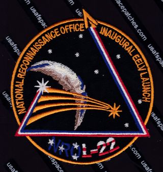 Nrol - 22 Delta Iv M,  Ula Vafb Usaf Dod Nro Classified Satellite Mission Patch