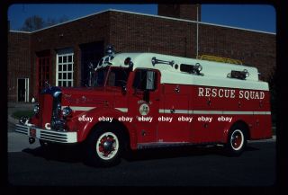 Pikesville Md 1953 Mack L Rescue Fire Apparatus Slide