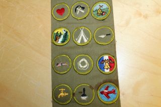 Vintage Boy Scout BSA Sash w/ 21 Merit Badges - 2 2