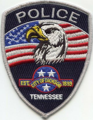 Dickson Tennessee Tn Police Patch