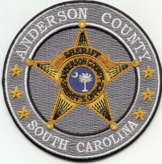 Anderson County South Carolina Sc Round Sheriff Police Patch