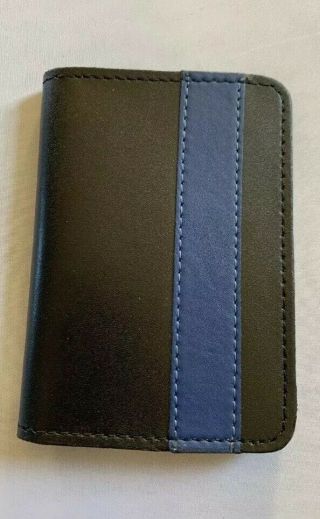 York City Detective Thin Blue Line Badge And Id Holder Wallet