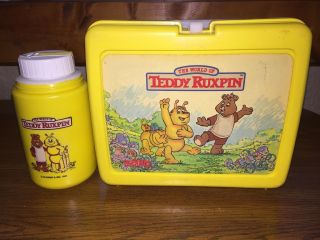 Teddy Ruxpin 1985 1986 Thermos Lunchbox With Thermos