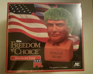 Chia Pet Donald Trump Freedom Of Choice Pottery Planter Hot Gift