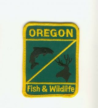 Oregon Fish & Wildlife Dnr Natural Resources 3 " Patch