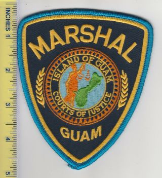 Us Territorial Police Patch Guam Marshal Courts Of Justice