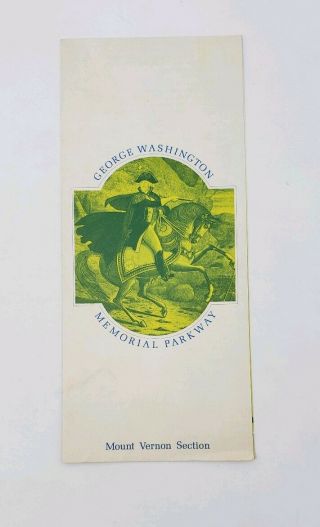 1965 George Washington Memorial Parkway Vintage Brochure - National Park Service