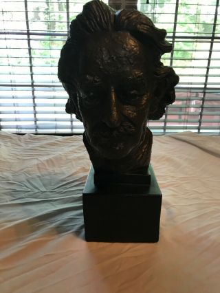 15 “ Noble Albert Einstein Ceramic Statue Desktop Bust