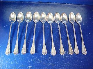 10 Orig 1920s Cornell University Silverplate Ice Tea Spoons From Dickson Hall