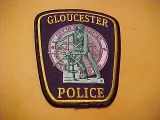 Gloucester Massachusetts Police Patch Shoulder Size