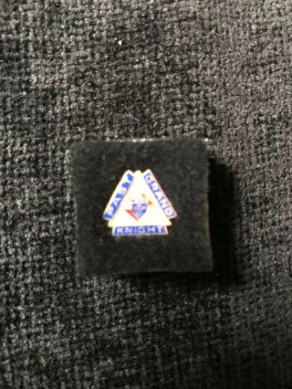 Knights Of Columbus Past Grand Knight Pin With Third Degree (3rd) Emblem 10k Gf