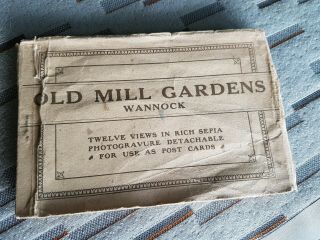 Vintage Souvenir Of “the Old Mill Gardens” Wannock Sussex By Gladding & Thomas