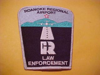 Virginia Roanoke Regional Airport Police Patch Shoulder Size