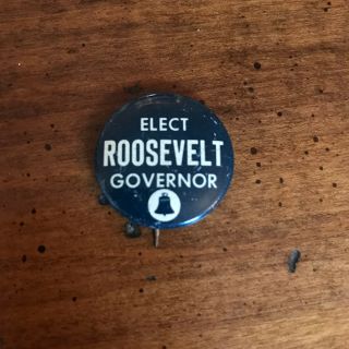 Franklin Roosevelt Jr.  Fdr For Governor York 1954 Campaign Pin Button