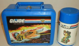 Vintage 1988 G.  I.  Joe Tiger Force Aladdin Thermos And Lunchbox