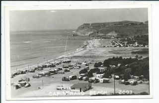 Capistrano Beach Ca California Rppc Postcard Trailer Park