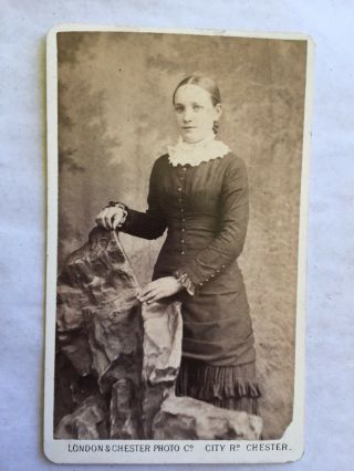 Carte De Visite Of A Young Woman By The London & Chester Photo Co.