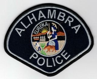 Alhambra California Ca Police Patch