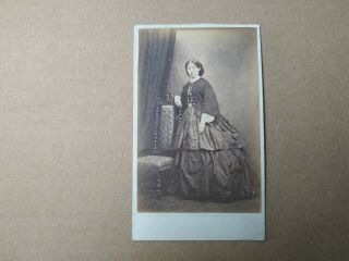 Cdv Victorian Photograph Of A Lady By E Grasse Of Bristol