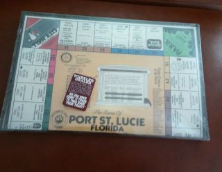 Rare City Of Port St Lucie Fl Board Game Monopoly Type