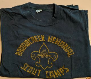 Boy Scouts - Vintage Broadcreek Memorial Scout Camps T - Shirt