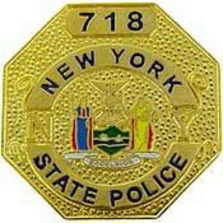 York State Police Officer Badge Pin