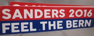 Of 10 Bernie Sanders Feel The Bern Bumper Stickers 2016 President