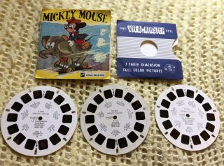 Viewmaster - Mickey Mouse - 3 X Reel Set