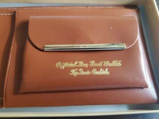 Vintage Official Boy Scout Wallet Top Grain Cowhide Leather, 4