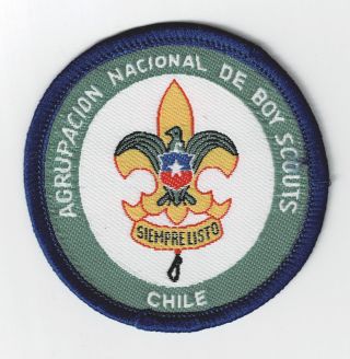 Scout Of Chile Chilean - Agrupacion Nacional De Boy Scouts National Emblem Patch