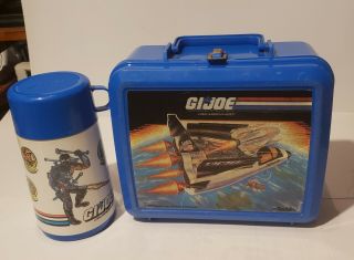 Vintage 1989 Hasbro Gi Joe Plastic Lunchbox With Thermos