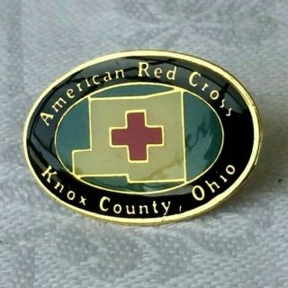 American Red Cross Pin Knox County Ohio Chapter Lapel Pin