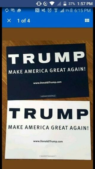 Official Donald Trump For President 2016 Campaign Rally Sign Louisville Rally