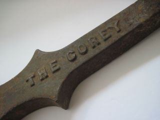 Vintage Fire Hydrant Wrench " The Corey " Cast Iron Multi Wrench