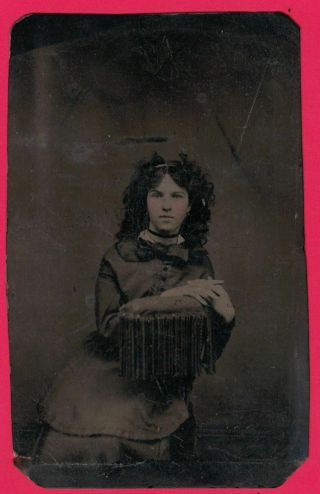 Antique Tintype Photo 1800 
