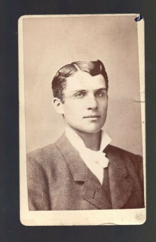 Cdv Photo Of Man That Looks Out Of Place For The Time