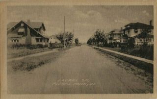 1921 Postcard - Laurel St.  - Floral Park Long Island Ny